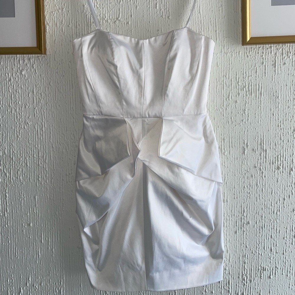 BCBGeneration Strapless White Dress